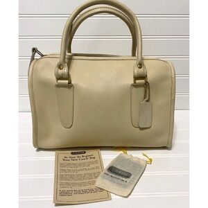 Coach Vintage Madison Bone Speedy Doctors Shoulder Bag NYC Original Paperwork